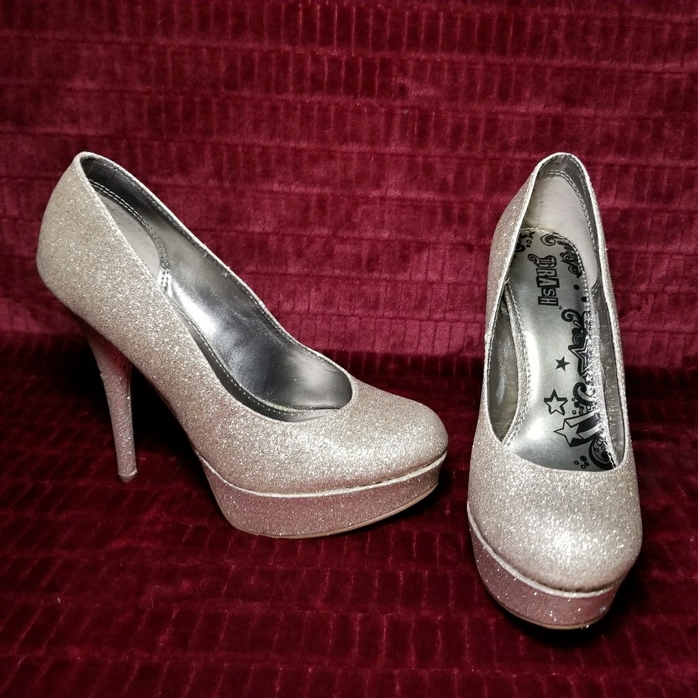 Champagne Sparkly Heels - Limited Edition NIB